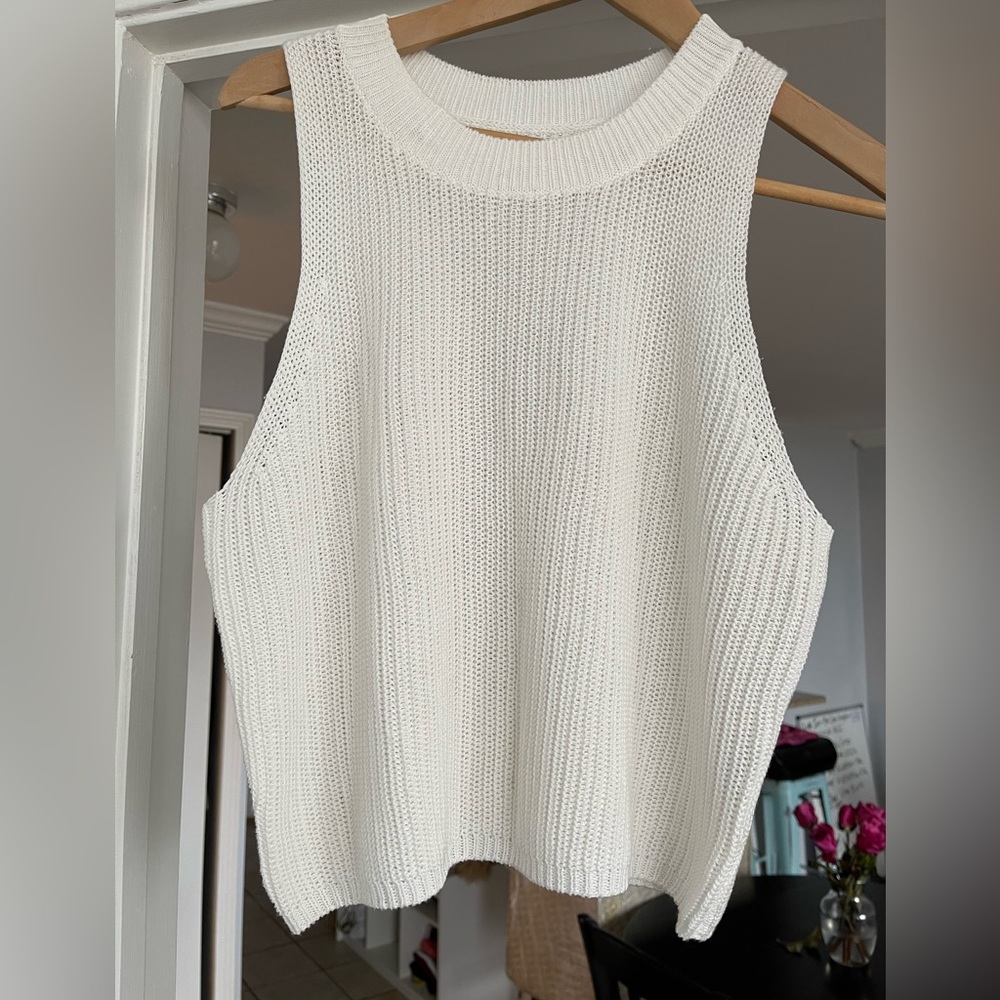 Reformation knit tank size M in ivory